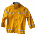 PU jaune réfléchissant imperméable pour enfants/bébé